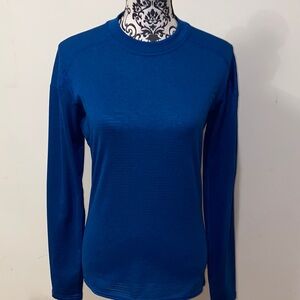 5/$50 Patagonia Men's Blue Long Sleeve Baselayer Shirt Mens Small Womens Medium